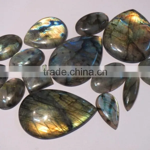 Rainbow Flash Labradorite Gemstone Cabochons photo-2