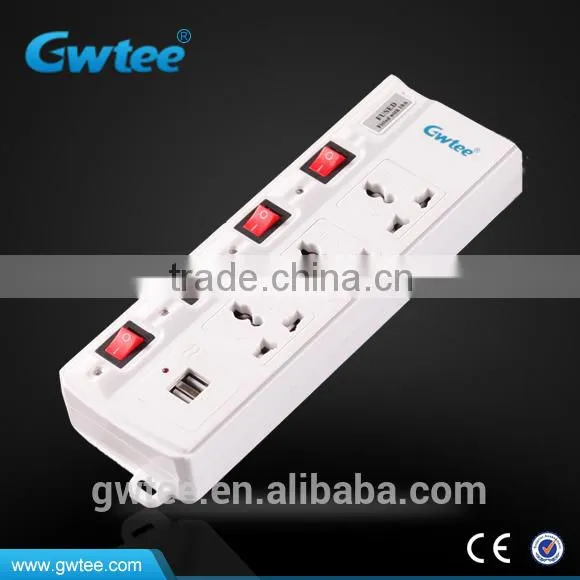 Multiple Extension Switch Socket With USB Port GT-6117A photo-4