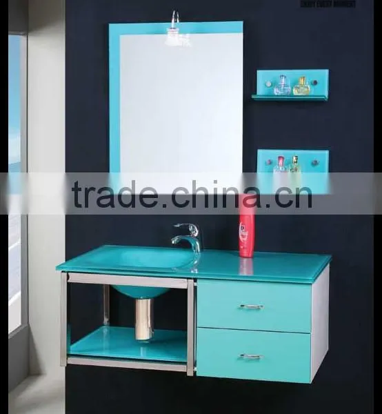 bathroom cabinet mirror cabinet with light with shelf YL-7086