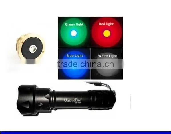 Uniquefire professional T20 IR led/green light flashlight torch