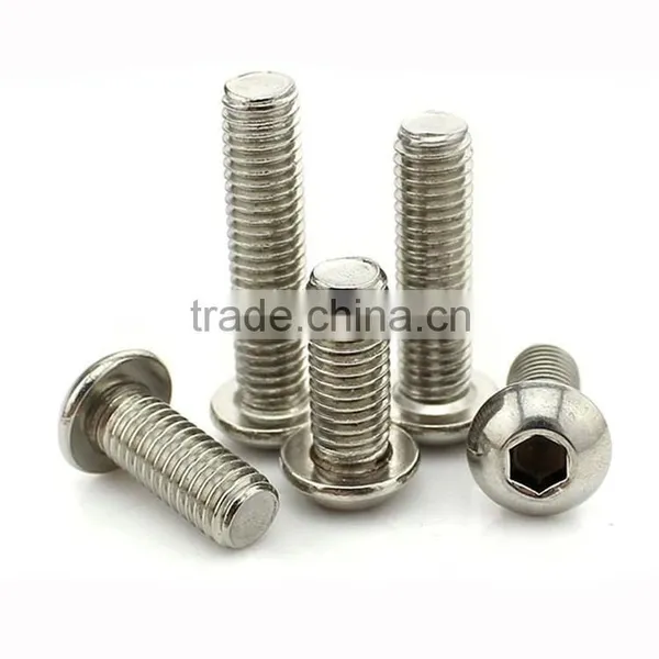 Pan Head Hex Socket Screw Stainless Steel Round Head Hex Socket photo-2