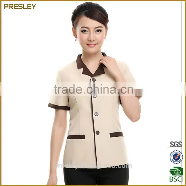 Presley Oem Wear Resistant Hotel Women Cleaning Staff Uniform Housekeeping photo-2