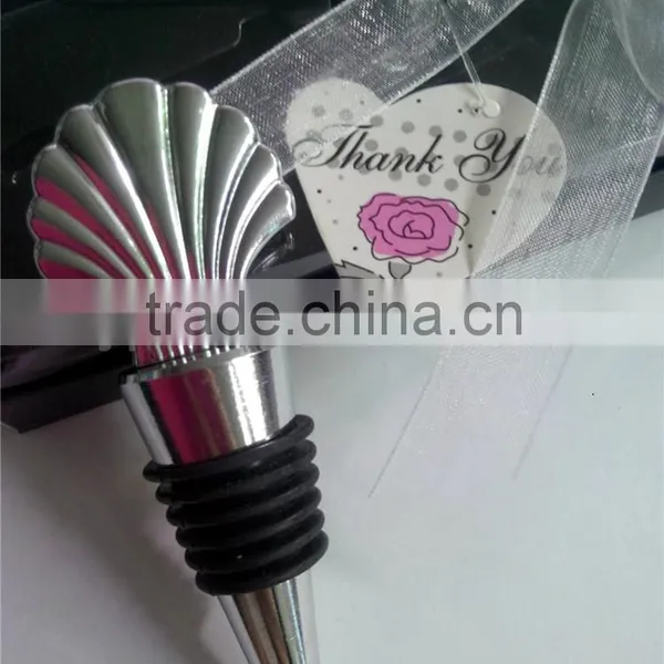 Popular Colorful Shell Shape Bottle Wine Stopper