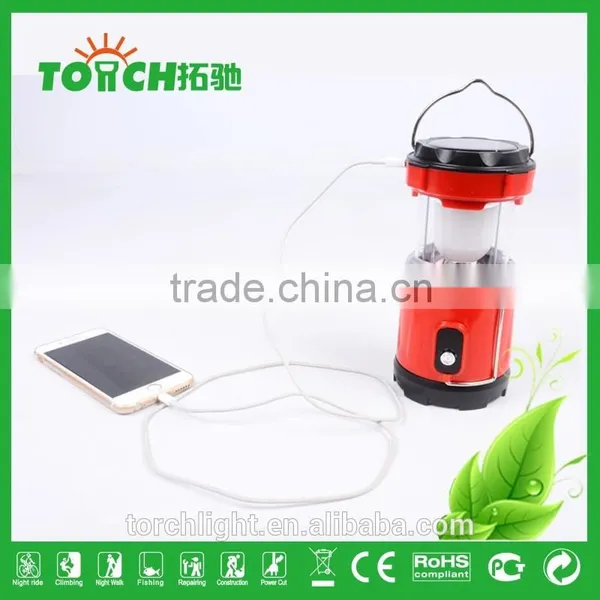 Promotion Solar Rechargeable LED Camp Lamp With Charger Emergency Usage for Outside Camping and Hiking Camping Light photo-5