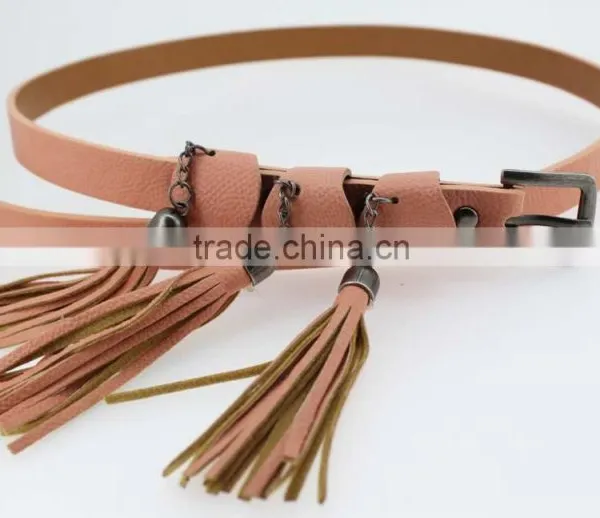 Women's Fashion Tassel Belt With High Quality pu Leather & Folk Tassels photo-6
