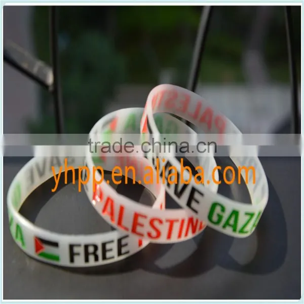 Personalized Design Promotional Silicone Wristband Bracelet photo-3