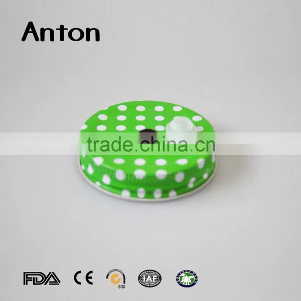 OEM ODM Green Screw Lid Metal Lid Jar Lid Mason Jar Lid photo-2