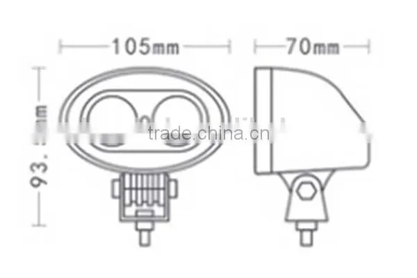 10W LED Spot Forklift Truck Blue Warning Lamp Safety Working Light LED Light Warehouse Safety Warning Lamp photo-5