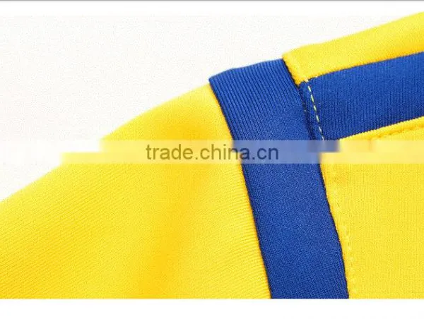 2016 Newest Cheap High Quality French Terry Yellow Track Jacket photo-5