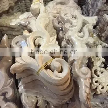 Hand Carved Decorative Wood Caving Solid Wood Moulding photo-4