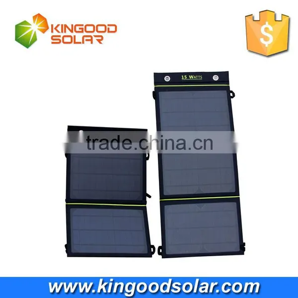 Hot Sale Factory Price Solar Charger Foldable 15W Solar Panel From Shenzhen photo-2