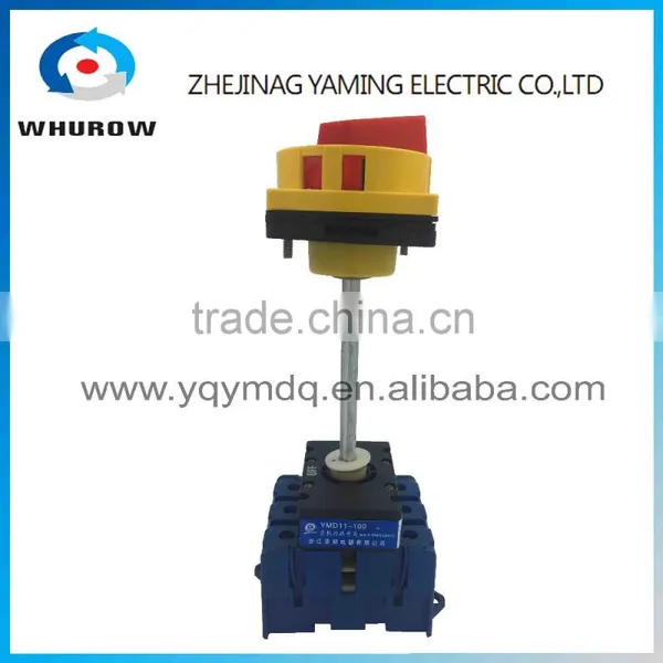 Isolating Switch YMD11-80B With Padlock Handle Aluminum Pole 80A Load Break Power Cut off Operation Outside Electrical Cabinet photo-2