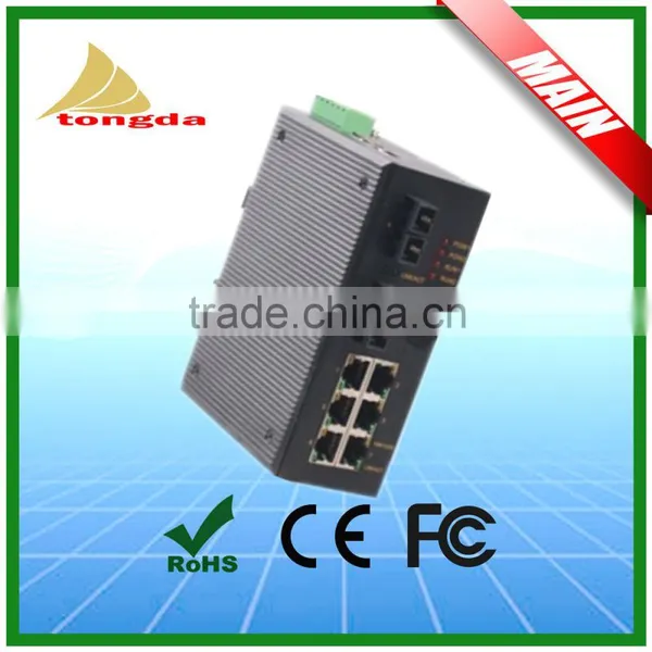 8 Port Din-Rail 100Base Hardened Unmanaged Industrial Network Switch photo-3