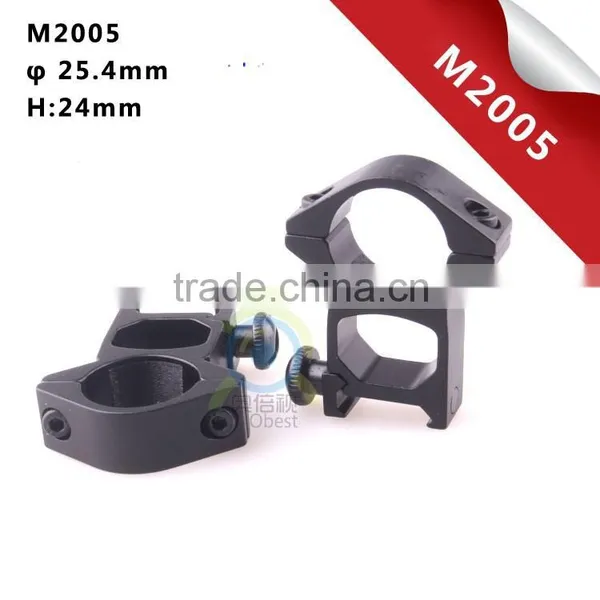2 x High Profile See Through 25.4mm Scope Rings 21mm Picatinny Weaver Rail Mount photo-2