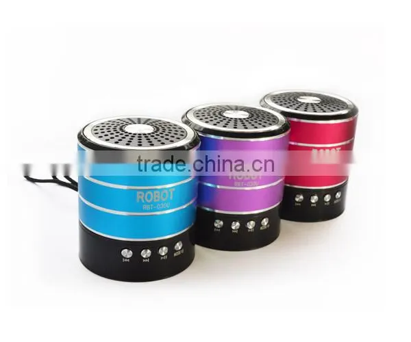 Robot-030 Vibration Portable Mini Speaker,active Powered Sound Box,fm Radio Usb sd Card Reader Speaker photo-3