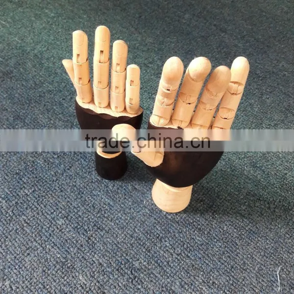 Wonderful Black Wooden Hand Wood Hand Wood Display Props Drawing Hand photo-5