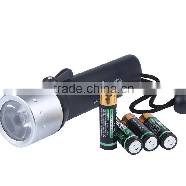 A-OK Underwater 160lumen Powed by AA Battery Led Torch Depth 50m Led Diving Flashlight photo-3