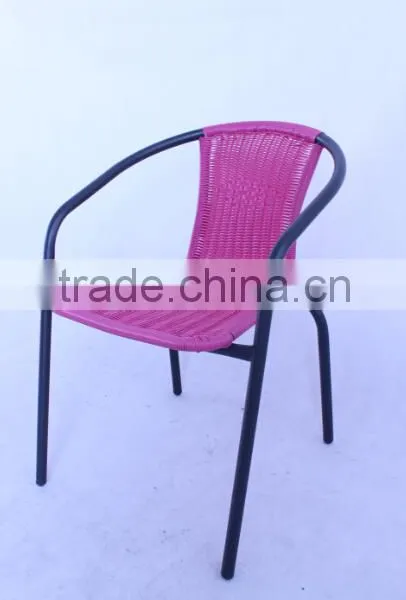Hot Sale Colourful Stackable Wicker Chair