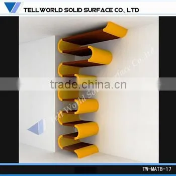 Artificial Stone Colorful Movable Bookshelf for Children photo-3