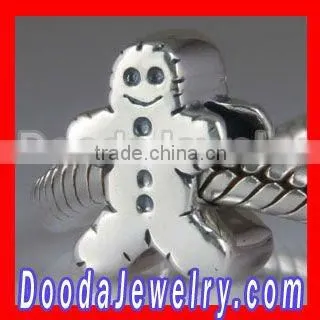 925 Silver Snowman Large Hole Beads Wholesale