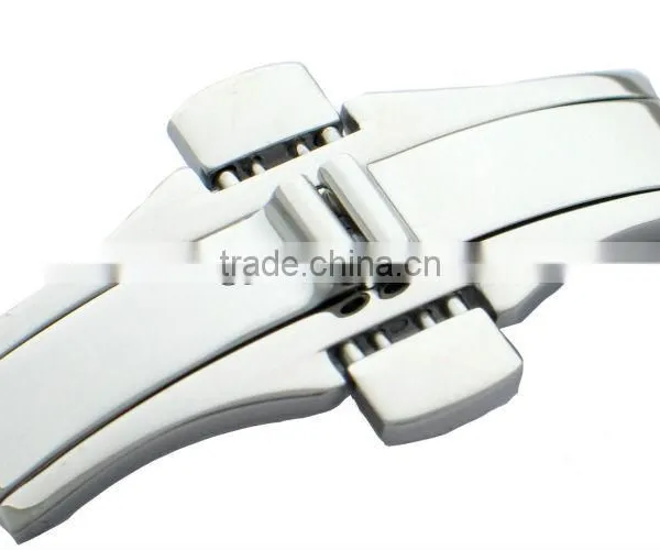 Stainless Steel Butterfly Clasp Watch Buckle for China Watches and Bracelets for Gentleman Watches Men photo-2