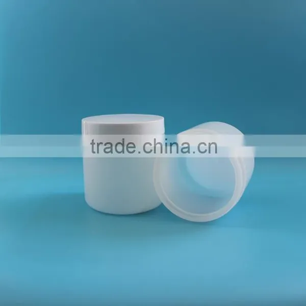 500ml Large Wide Mouth HDPE PE Plastic Jar Container for Cosmetic Packaging photo-3