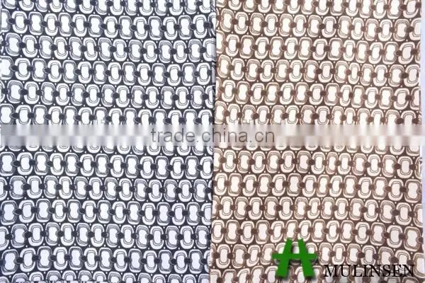 Mulinsen Textile New Design 50D*50D Woven Polyester Twist Satin Scarf Fabric photo-2