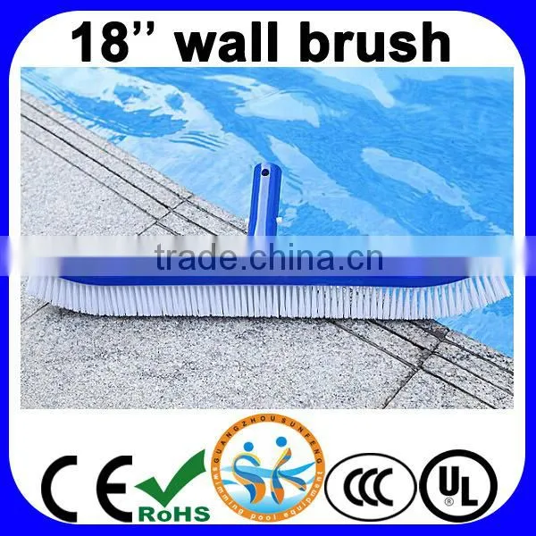18'' plastic swimming pool wall brush, pool cleaning brush