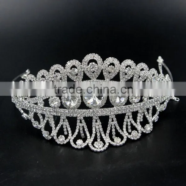 2016 Fashion Bridal Wedding Crowns and Wedding Rhinestone Crowns for Bridal Tiaras