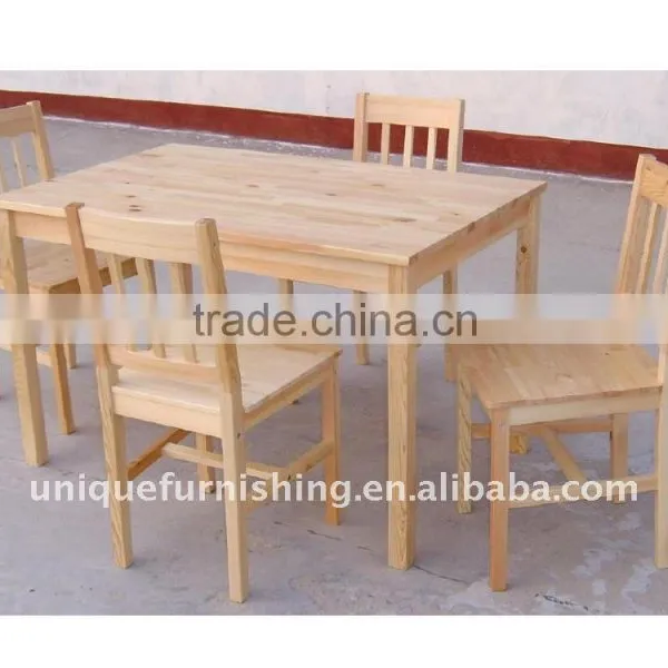 wood table & chair for dinner and study