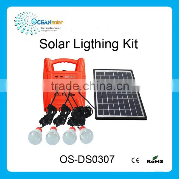 Protable Solar Panel System Kit 10w Solar Home Lighting Kit Quality Choice