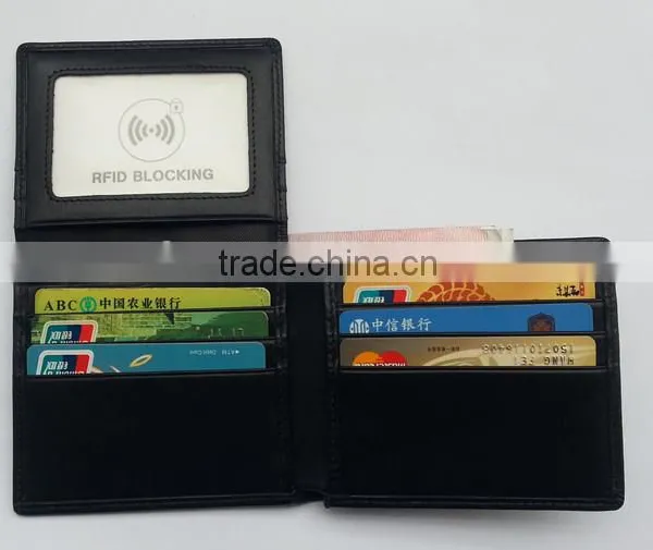 RFID Blocking Leather Wallet for Men