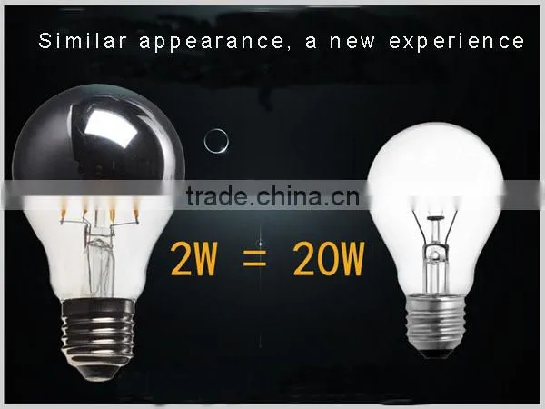 R50 Chrome Cover Dimmable 2W 4W 6W 8W LED Filament Bulbs E27 E26 E14 Led Decorative Bulbs photo-3