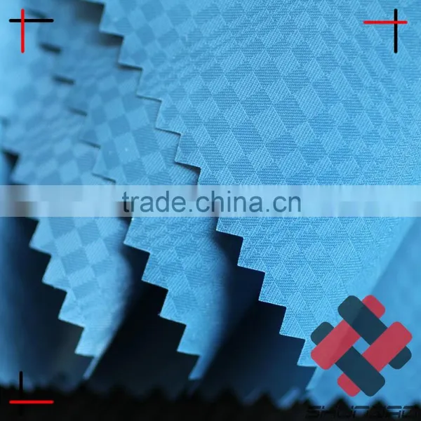 Jacquard Nylon Taffeta Fabric With Shiny pu Coating photo-3