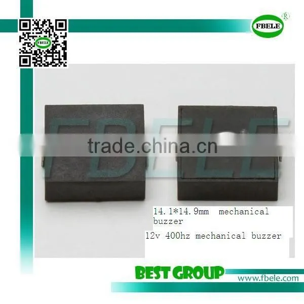 14.1*14.9mm 12v 400hz Mechanical Buzzer SMT1445