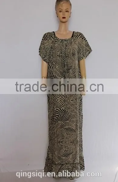 Fashion Short Sleeve Arab Lady Long Gown photo-5