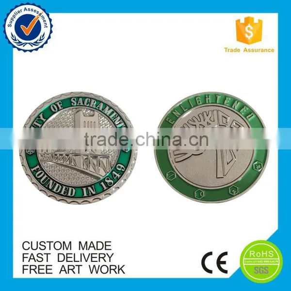 Free Artwork Promotional Directly Factory Custom Souvenir Engraved Coin photo-5