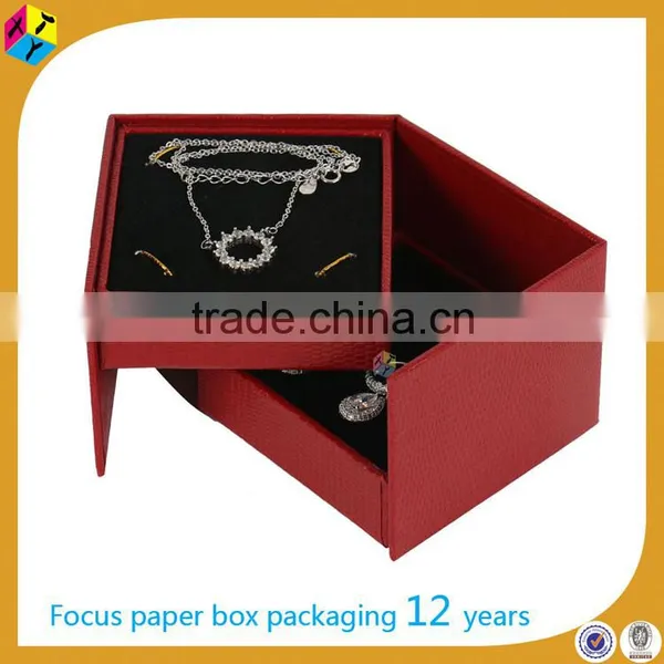 Red Rigid Paper Cardboard Packaging Tiered Boxes photo-4