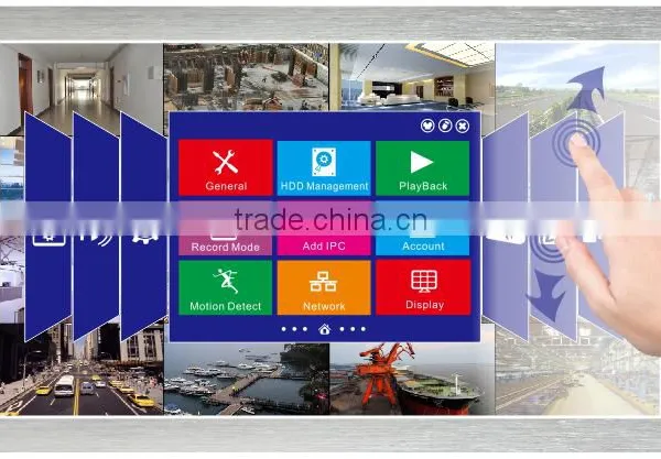 16CH WIN8 Interface 21.5 Inch Touch Screen AHD/DVR/NVR 3 in 1 H.264 Recorder photo-2