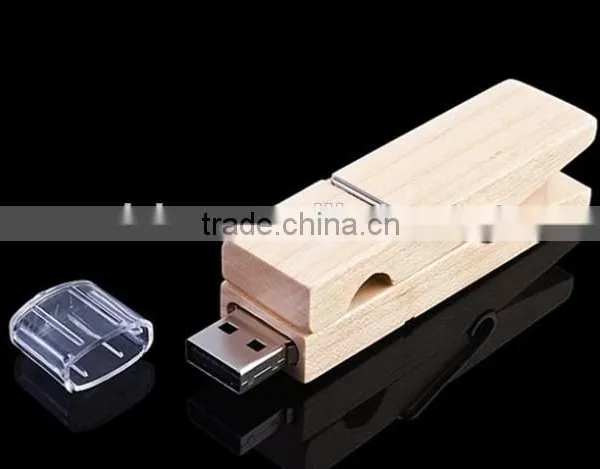 Low Price Wooden Clothespin USB Flash Drive, Custom Usb Wood 4gb, Wood Usb Flash 2.0 Memory photo-5