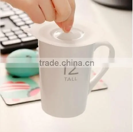 Tableware Cup Ceramic Coffee Mug With Silicone Lid Sets photo-3