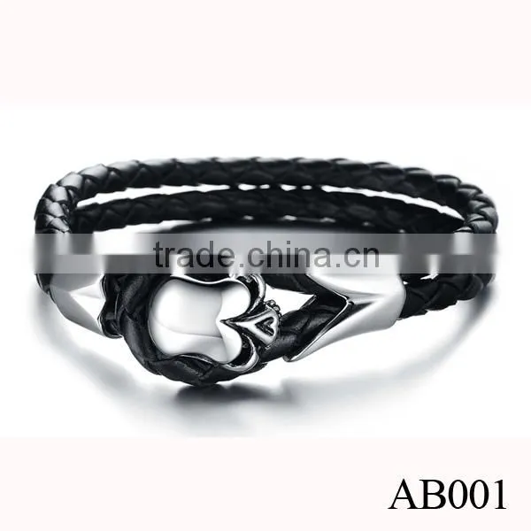 Classic Bracelet Jewelry For Men /Bio Magnetic Leather Bracelet Price photo-2
