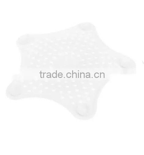 Star Shape Hair Catcher Rubber Bath Sink Strainer Shower Drain Cover / Floor Drain Sewer Floor Filter Trap photo-3
