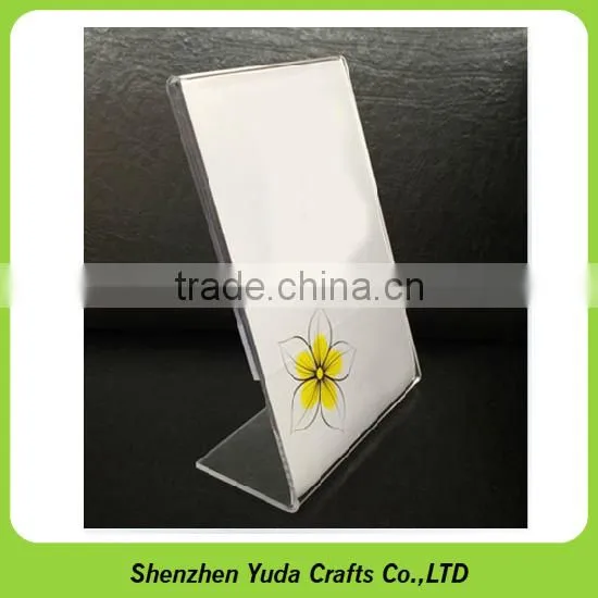 Acrylic A4 Paper Sign Poster Holder Clear Two Sides A5 Acrylic Sign Holder photo-4