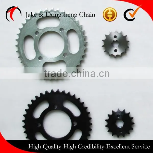 HIGH QUALTITY BEST PRICE HEAT TREATMENT Motorcycle Sprocket WY125 428-38T/15T photo-3
