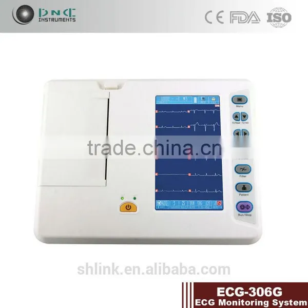 ECG-306G ECG Monitoring system with color touch display ECG Monitor