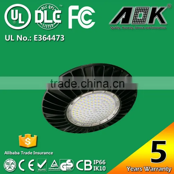 UL DLC FCC TUV VEET IPART 130lm/W Industrial Warehouse Factory 200 Watt UFO LED High Bay Light photo-5