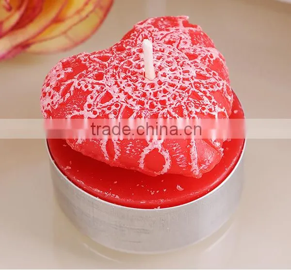 Wholesale Multi-color Gift Flameless Scented Heart Shape Wedding Tealight Candle photo-2