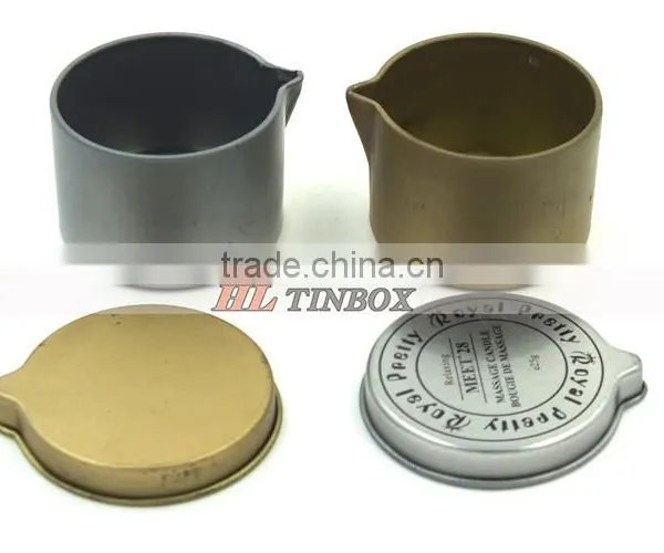 Small Size Round Metal Candle Tin Can Wax Tin Can With Speacial Lid photo-3