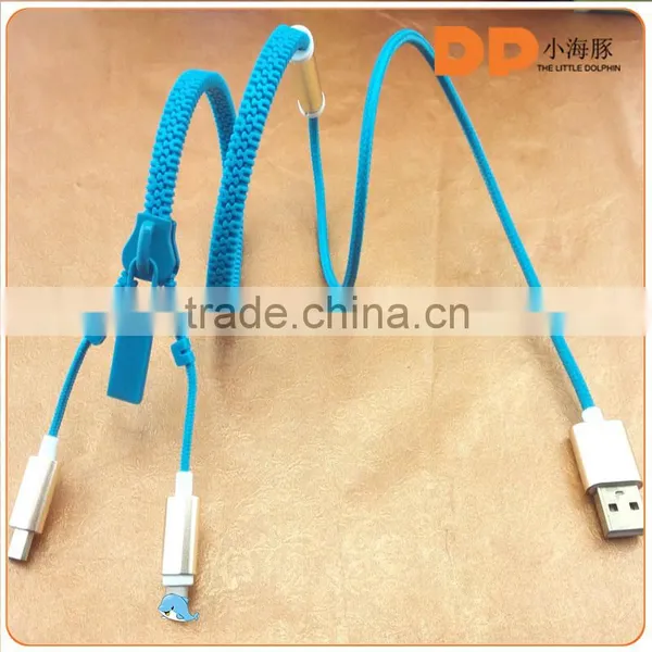 Zipper Usb Cable 2-in-1 Cable Zipper USB Data Cable World Best Selling Products photo-4